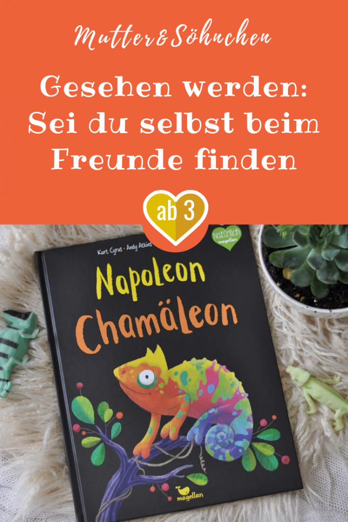 Seid du selbst beim Freunde finden - Napoleon Chamäleon ist ein farbenfrohes Bilderbuch rund um das Thema Freundschaft und "Gesehenwerden" #Bilderbuch #Chamäleon #bunt #freunde #freundschaft #unsichtbar