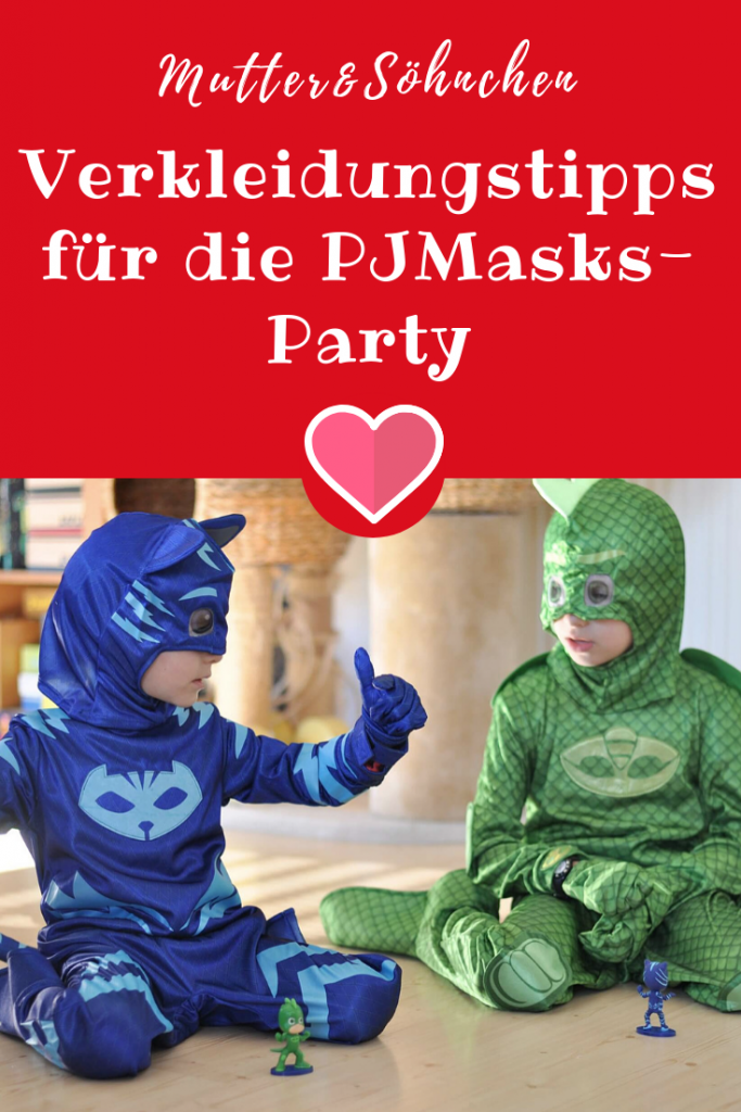 Hier findest du Ideen für die PJ Masks-Party. Mit wenigen Accessoires zu Gecko, Eulette und Catboy werden und an Fasching, zum Geburtstag oder daheim zum Superhelden werden. #pjmasks #pyjamahelden #verkleidung #fasching #rollenspiel #spielen 