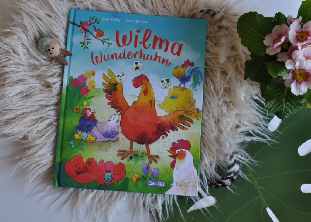 Das gibt es doch gar nicht: Wilma ist ein Huhn, aber sie legt keine Eier, jedenfalls keine eierförmigen. Sie legt Würfel. Alle anderen Hennen finden das irgendwie sonderbar und auch Wilma selbst möchte eigentlich nichts lieber als so sein wie die anderen. #bilderbuch #vorlesen #huhn #schwäche #besonders #anders #ostern