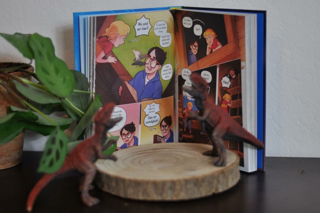 Das magische Baumhaus gibt es endlich auch als Comic! Und damit werfe ich den ersten Band "Im Tal der Dinosaurier" in den Ring und bin gespannt, welches Kind es als erstes durchschmökern wird. #lesen #kinderbuch #sachwissen #dinos #comic #abenteuer 