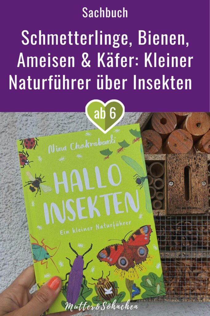 Bereits Nina Chakrabartis kleiner Naturführer "Hallo Pilze" hat mir so gut gefallen. Jetzt ist der ebenso schön illustrierte Nachfolger über Insekten herausgekommen. Ist ja klar, dass ich den genauso liebe! "Hallo Insekten - Ein kleiner Naturführer" bringt uns das Reich der kleinen Krabbeltiere näher. Was ist überhaupt ein Insekt? Wie wird aus dem Ei eine erwachsene Feuerwanze? Und wie unterscheidet man Libellen und Wasserjungfern? Ein bunt illustierte kleiner Ratgeber, den man auf seine Streifzüge durch Garten, Wald und Wiese schnell zur Hand hat.