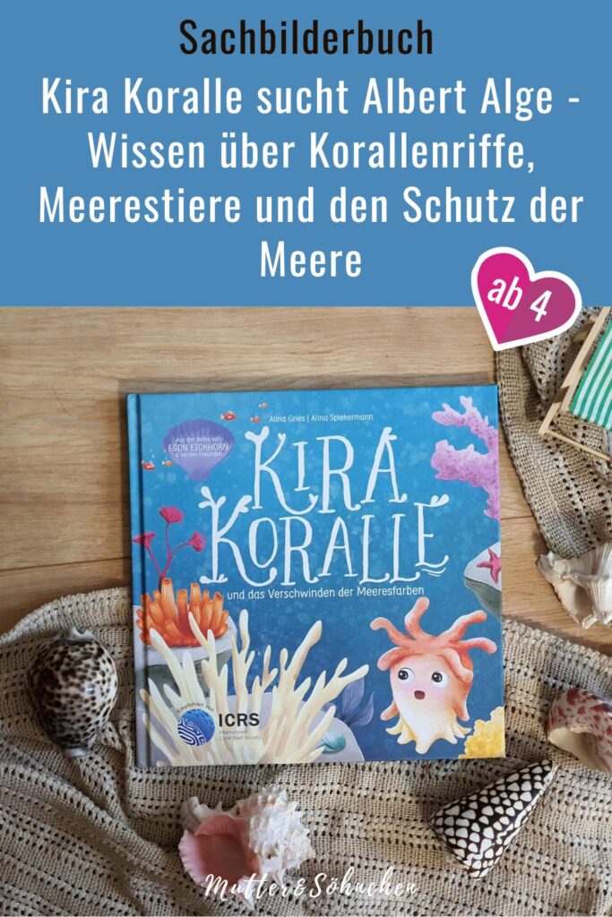 Jede Menge Plastikmüll, zu warmes Meerwasser und tauchende Menschen: gar nicht so einfach, sich als kleine Korallen-Larve im Meer zurechtzufinden. Vor allem, wenn man auf der Suche nach einer ganz besonderen Alge ist, mit der man eine Symbiose eingehen möchte. In "Kira Koralle und das Verschwinden der Meeresfarben" verpackt Alina Gries in Kiras zuuckersüßer Suche jede Menge Sachwissen über Korallen, Meerestieren und die Verschmutzung der Meere. Ein Bilderbuch, das einen mit einem achtsamen Blick auf Meereslebewesen in den Strandurlaub schickt.