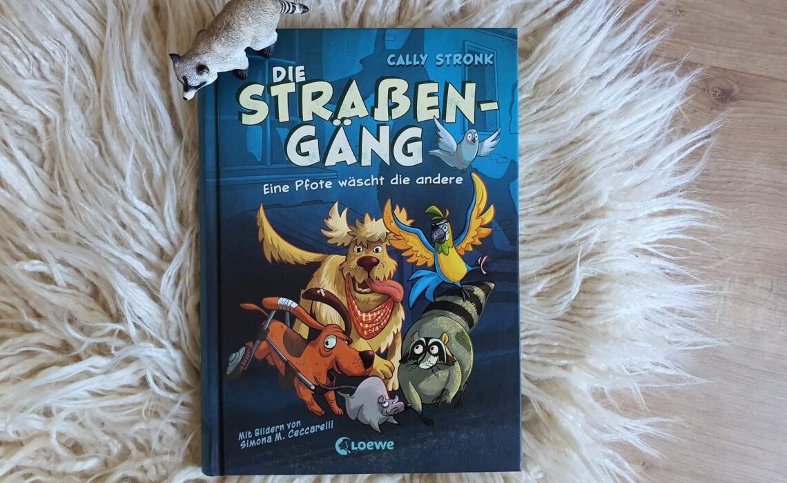 Leckereinen aus dem Müll sammeln, Hundeleckerli-Kuriere austricksen und zusammen abchillen: gemeinsam macht der Straßengäng alles Spaß. Immerhin ist das Motto von Hund Flo, Waschbär Murmel, Papagei Kara, Dackel Rakete und Ratte Kräcker "Einer für alle und für uns nur das Beste!" Doch als die Freund ein eine neues Viertel umsiedeln müssen, ist Zusammenhalt und Einfallsreichtum gefragt. "Die Straßengäng - Eine Pfote wäscht die andere" von Cally Stronk ist ein lustig-trubulenter Reihenauftakt über die Abenteuer liebenswerter Straßentiere. Eine witziges Kinderbuch aus Tierperspektive rund um Gerechtigkeit, Akzeptanz und Freundschaft für Kinder ab 8 Jahre mit vielen Illustrationen von Simona M. Ceccarelli.
