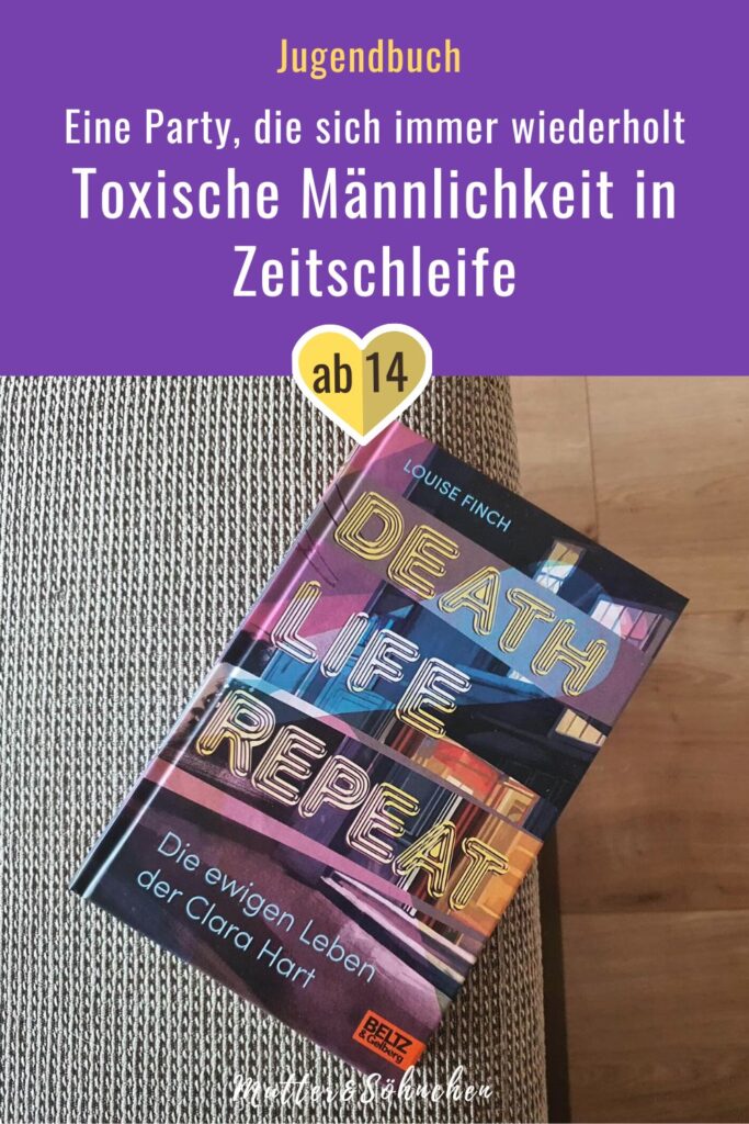 Party, Drogen, Alkohol - und täglich grüßt der sexuelle Übergriff! In Louise Finchs Jugendroman "Death. Life. Repeat." ist Spencer in einer Zeitschleife gefangen und erlebt das toxische Verhalten seines Kumpels Anthony immer wieder. Genau wie den tragischen Tod von Clara Hart. Doch wie kann sein Verhalten die Kettenreaktion der Geschehnisse an diesem Tag außer Kraft setzen? Ein krasser Roman aus männlicher Perspektive, der sich geschlechtsspezifischer Gewalt und kollektivem Schweigen unter Jugendlichen annimmt. Für alle Fans von "Tote Mädchen lügen nicht".