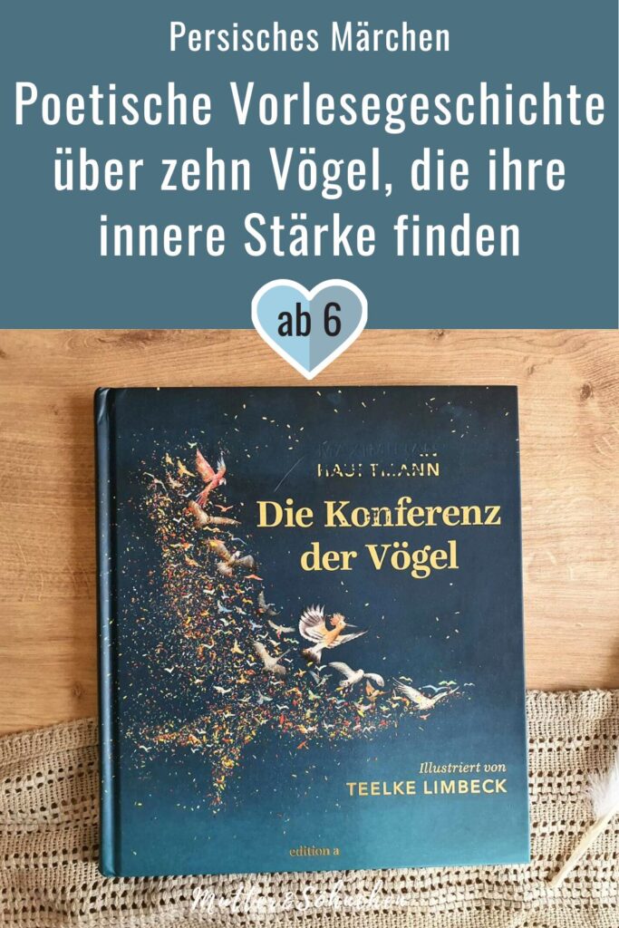 Manchmal braucht es Mut, Zuversicht und den Glauben an die eigenen Stärken, um über sich hinaus zu wachsen. Diese Erfahrung machen auch die zehn Vögel in der Tiergeschichte "Die Konferenz der Vögel". Nach einem persischen Märchen aus dem 12. Jahrhundert erzählt Maximilian Hauptmann, wie Nachtigall, Möwe, Eule & Co. losfliegen, um den König der Vögel zu finden, und mit einem Schatz zurückkommen: das Wissen um die innere Stärke, die in jedem von ihnen verborgen liegt. Eine poetische Vorlesegeschichte mit wunderschönen Illustrationen, die verzaubern.