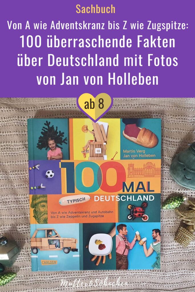 Fußball, Socken in Sandalen und Bratwurst - was ist eigentlich alles "typisch Deutsch"? Martin Verg und Jan von Holleben haben in der Geschichte recherchiert, Umfragen gewälzt, im Ausland nachgefragt und sich bei Kindern, die schon immer oder erst kurz in Deutschland leben, umgehört. Herausgekommen sind 100 Begriffe, die in "100 Mal typisch Deutschland" humorvoll erklärt werden: vom Adventskranz-Brauch, über den leckeren Döner bis hin zum Oktoberfest, der Reformation und unseren Bundesländern. Und alle werden sie mit den kunstvollen Fotografien von Jan von Holleben in Szene gesetzt. Ein Sachbuch über Deutschland mit vielen Wow-Effekten, Aha-Momenten und kuriosen Überraschungen für Kinder ab 8 Jahre.