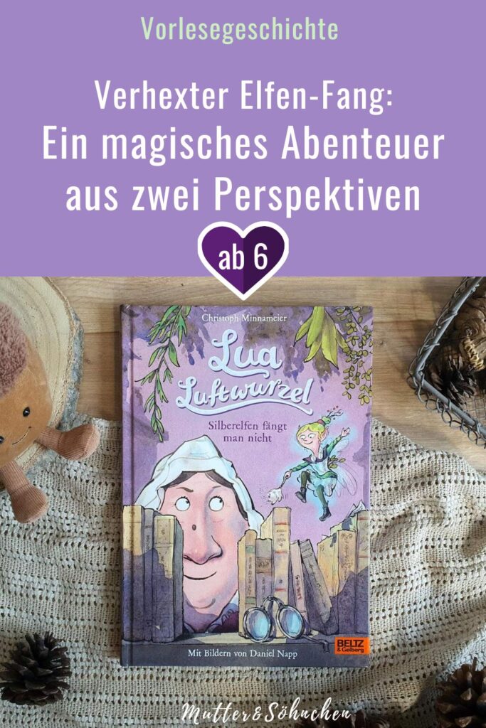 Eigentlich möchte Silberelfe Lua nur eins: für die Tier im Wald da sein und ihnen helfen. Doch dann gerät sie in Gefangenschaft der Fabelwesenhändlerin Malicia. Ob die Hexe es schafft, die smarte Elfe zu zähmen? Oder wird Lua vorher in ihren geliebten Wald ausbüxen? "Lua Luftwurzel - SIlberelfen fängt man nicht" von Christoph Minnameier ist ein magisches Vorlese-Abenteuer aus zwei Perspektiven mit witzigen Illustrationen von Daniel Napp.