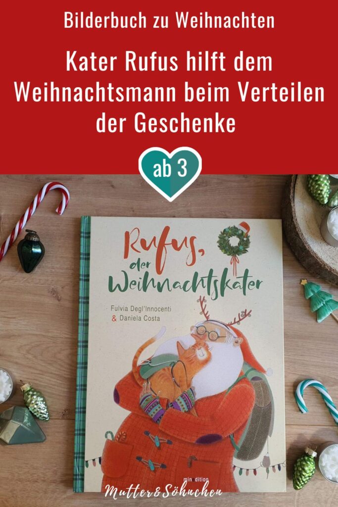 Er wohnt am Nordpol, hat einen fliegenden Schlitten und verteilt Geschenke: Über den Weihnachtsmann weiß man ziemlich viel. Aber nicht, dass er immer einen Kater hat. Nein, keinen vom Alkohol! Die Rede ist von seinem Haustier. Und dieser Weihnachtskater ist zur Zeit Rufus. In Fulvia Degl`Innocentis Weihnachtsgeschichte "Rufus, der Weihnachtskater" erzählt die symphatische Fellnase in Ich-Form, warum das Leben beim Weihnachtsmann zwar gemütlich, aber langweilig ist. Ein Tapentenwechsel muss her! Doch bei einer heimlichen Exkusion am Weihnachtsabend wird Rufus auf einmal dringend gebraucht. Ein weihnachtlich-flauschiges Bilderbuch ab 3 Jahren.