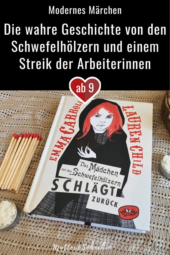 Das echte Märchen vom kleinen Mädchen mit den Schwefelhölzern hat kein gutes Ende: es stirbt leider am Schluss der Geschichte. Emma Carroll beschloss daher, ihre eigene Version zu schreiben. Und das ist nicht nur eine mit einem positiven Ende geworden, in der das Zundholzmädchen Birdie heißt, sie enthält auch jede Menge geschlichtlicher Fakten. "Das Märchen mit den Schwefelhölzern schlägt zurück" ist ein modernes Märchen voller female Empowerment, das vom giftigen Phosphor und dem Zustand der Arbeiterinnen in den Fabriken erzählt, aber auch dem Mut, sich gegen die Arbeitsbedingungen mit einem Streik aufzulehnen. Wunderschön illustriert in Schwarz-Weiß mit der Schmuckfarbe Rot von Lauren Child.