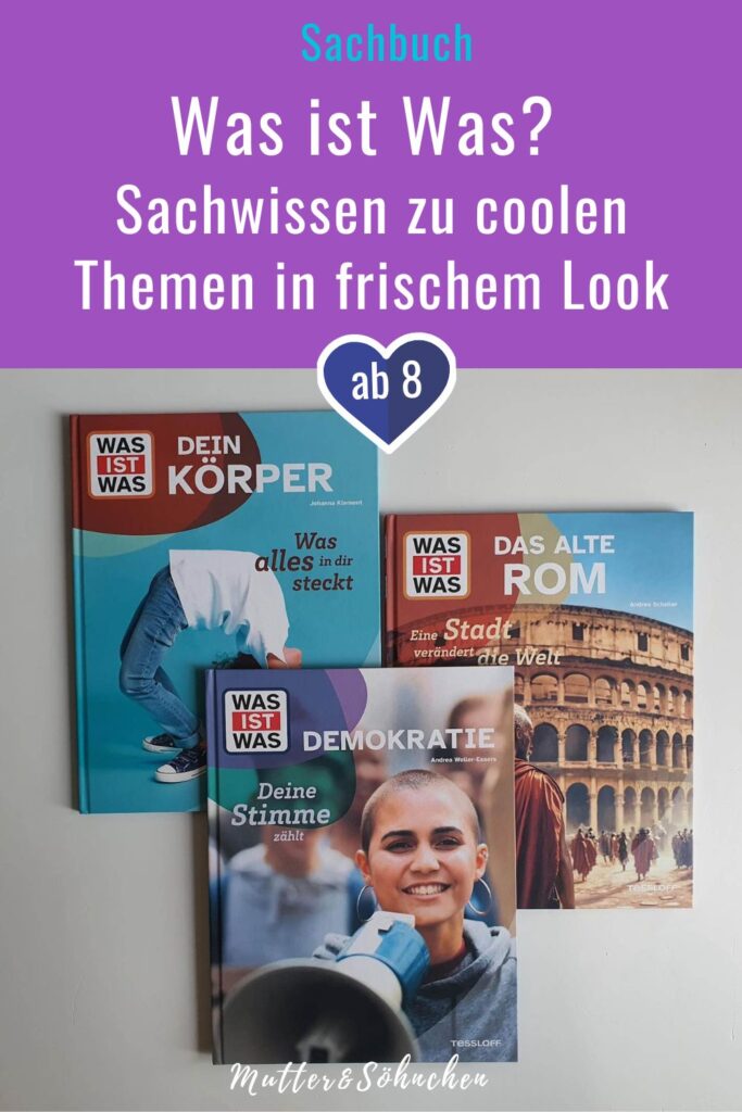 WAS IST WAS - das ist der Klassiker der Kinder-Sachbücher zu verschiedenen Themen, mit dem ich bereits aufgewachsen bin. Ob man nun Wissen zu Herzensthemen nachlesen oder für Referate nachschlagen möchte: mit den Büchern bekommt man einen schnellen Überblick über komplexe Sachverhalten und man kein seinen Kenntnisstand schnell vertiefen. Seit August 2024 gibt es jetzt 15 Themen, die brandneu und modern überarbeitet wurden. Drei von diesen neuen WAS IST WAS Büchern stelle ich genauer vor und zwar "Demokratie", "Das alte Rom" und "Dein Körper" für Kinder ab 8 Jahre (und auch super für Erwachsene!).