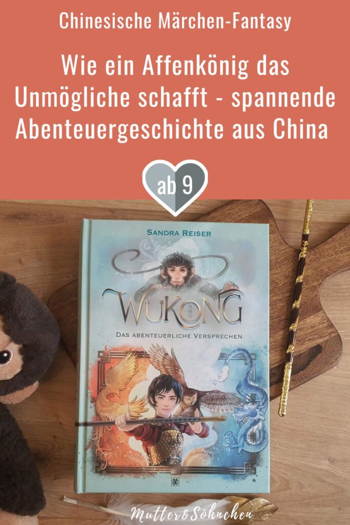 Habt ihr schon einmal vom berühmtesten Affen Chinas, Koreas und Japans gehört: Sun Wukong? Er entspringt dem klassischen chinesischen Roman "Die Reise nach Westen" aus dem 7. Jahrhundert und dient heute noch als Inspiration für Mangas (OnePiece, DragonBall etc.), Videogames, Filmen (Forbidden Kingdom) und Co. In "Wukong - Das abenteuerliche Versprechen" von Sandra Reiser wird die unglaubliche Geschichte des cleveren Tricksters spannend und mit viel Humor nach dem Motto "Chinesische Mythologie trifft auf Tierwandler-Fantasy" neu für Kinder ab 9 Jahren erzählt. 