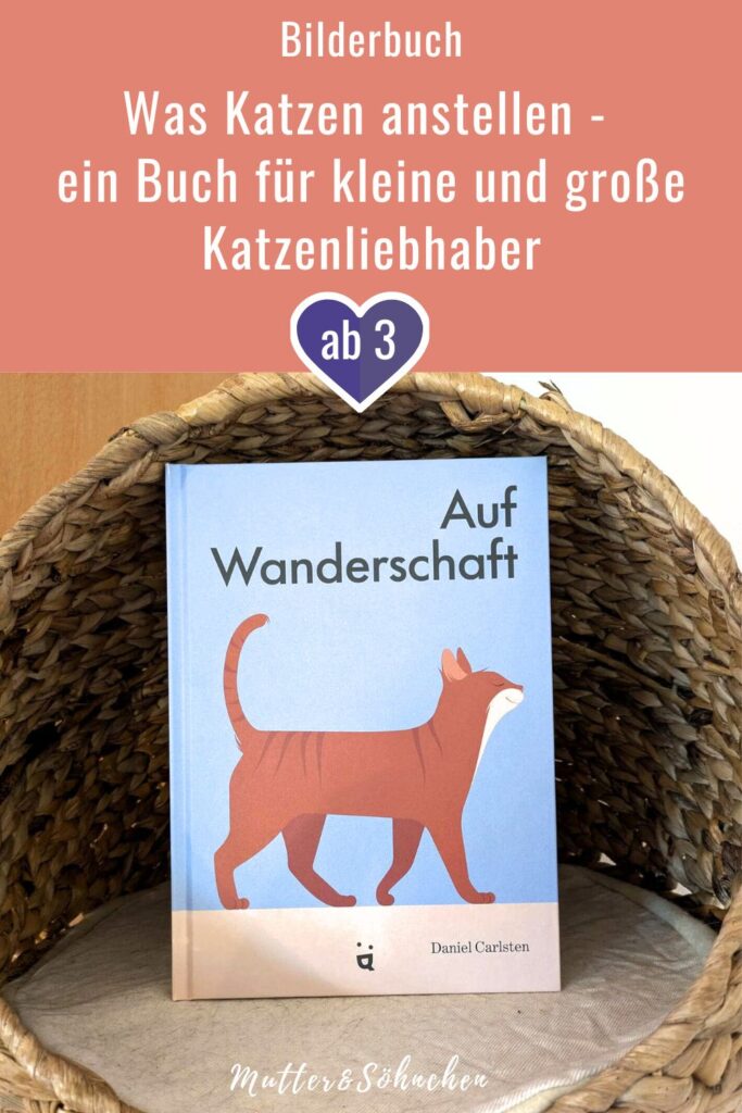 Was machen Freigänger-Katzen eigentlich, wenn sie nicht zu Hause sind? In diesem Buch werden humorvoll einige Ideen gesammelt. Vom Fisch-Einkauf im Supermarkt über das Sonnenbad auf der Motorhaube bis zum Verwandtschaftsbesuch bei den Löwen Afrikas - hier ist alles möglich. "Auf Wanderschaft" von Daniel Carlsten ist ein Bilderbuch mit großflächigen Grafik-Illustrationen und wenig Text für kleine und große Katzenliebhaber ab 3 Jahren.