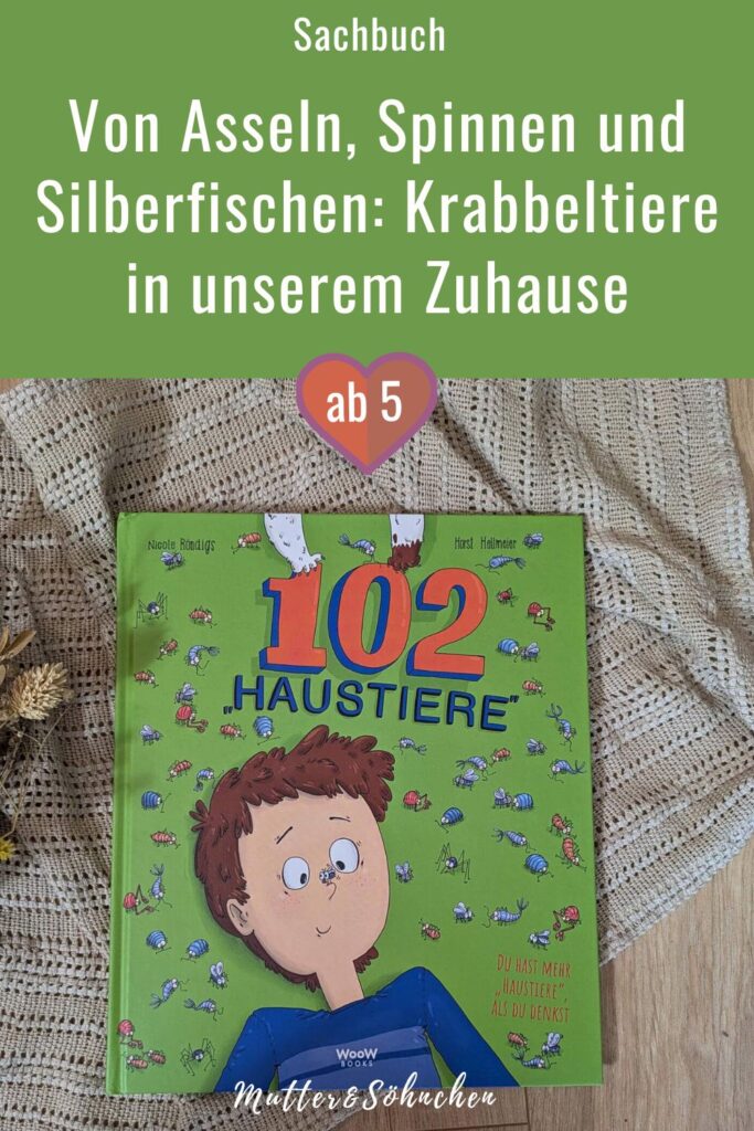 Benno hätte so gern ein Haustier. Doch seine Eltern sind dagegen. Haustiere sind eben einfach nicht so ihr Ding. Dabei hat Benno bereits mehrere hundert Haustiere von denen er gar nichts weiß! Seine Nachbarin, Professorin Mahmudi, macht mit ihm eine Reise vom Badezimmer bis zum Buchregeal und erklärt die Superkräfte von Silberfisch, Bücherskorpion und Co.. Wusstest du, dass Kellerasseln zu den Krebsen gehören, Stubenfliegen ein extrem schnelles Superhirn haben und Springschwänze Pflanzen heilen? In Nicole Rödings Sachbuch "102 Haustiere" zeigt die Krabbeltierchen, die bei uns Zuhause leben, in einem ganz neuen Licht. Mit vielen Illustrationen im Comic-Stil von Hort Hellmeier.