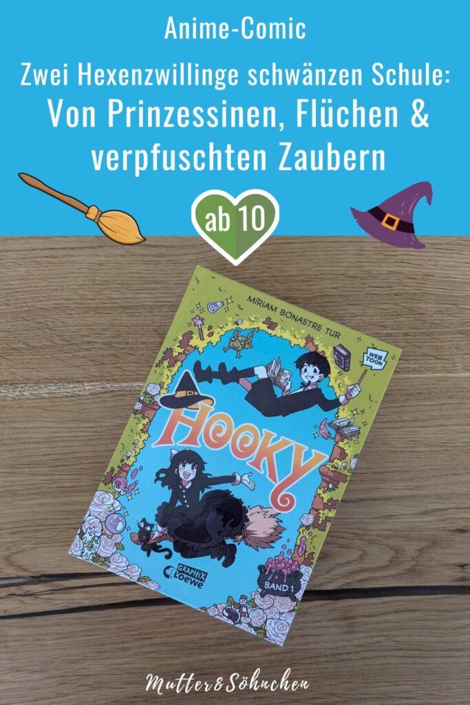 Habt ihr auch schon mal Schule geschwänzt? Die Verlockungen sind ja manchmal groß. Doch die Hexenzwillinge Dani und Dorian sind unfreiwillige Schulschwänzer! Jedenfalls haben die beiden den Schulbus ins geheime Zauberinternat verpasst - und müssen jetzt ganze 9 Monate schwänzen. Während sie beim Hexenmeister Pendragon unterkommen, lernen sie nicht nur jede Menge über Flüche, Hexenverbrennungen und Zaubertränke, sondern auch viel über sich selbst und echte Freundschaft. Der Webtoon-Erfolg "Hookey" von Míriam Bonastre Turs ist eine zauberhafte Geschichte in kurzen Comic-Sequenzen über über Magie, Abenteuer und Geschwisterliebe.