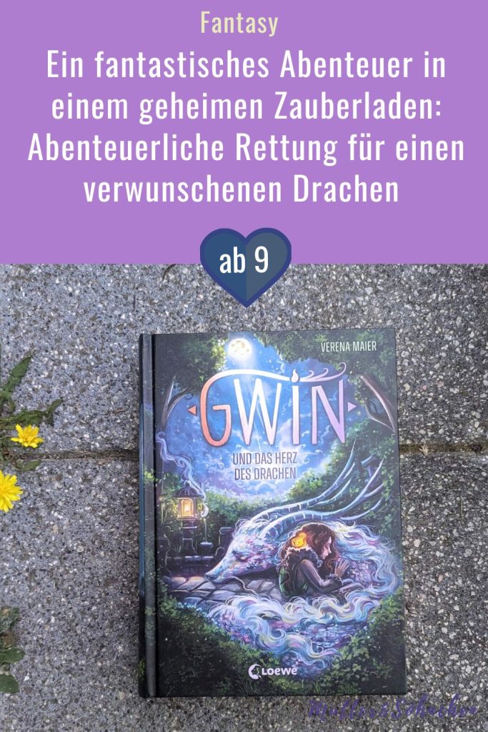 Weil Gwins Eltern mal wieder ohne sie auf Reisen gehen, soll sie wieder bei der strengen Tante Edith unterkommen. Aber wochenlang miefige Schuhe putzen? Nee! Darauf hat Gwin keine Lust - und reißt kurzerhand aus. Als sie ein sprechender Kater in den geheimen Zauberladen von Madame Manou einlädt, eröffnet sich ihr eine fantastische Welt voller Nymphen, Waldgeistern, Faunen und Tierwesen. Und obendrauf einen Drachen, der dringend Hilfe braucht. Doch kann man herzlosen Wesen trauen? "Gwin und das Herz des Drachen" von Verene Maier ist der Auftakt einer märchenhaften Fantasy-Reihe voller Magie, frechen und liebenswerten Charaktere und dem Wunder der wahren Freundschaft.