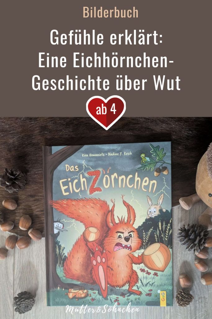 So ein Pupskacka-Mist! Nicht nur der Baumhausbau muss eine Pause machen, Pip hat sich auch noch auf die Hand gehämmert. Da brodeln schnell mal die Gefühle hoch und dem kleinen Eichhörnchen-Jungen wachsen spitze Funkel-Zähne und scharfe Räuberklingen: Er wird zum Eichzörnchen. Dumm nur, das die miese Laune ansteckend ist. Kira Howanietz erzählt in "Das Eichzörnchen" eine gereimte Tiergeschichte über das große Gefühl Wut und der Kunst, sich wieder zu beruhigen. Die herbstlichen Illustrationen von Nadine Yvonne Resch lassen Pips Abenteuer lebendig werden.