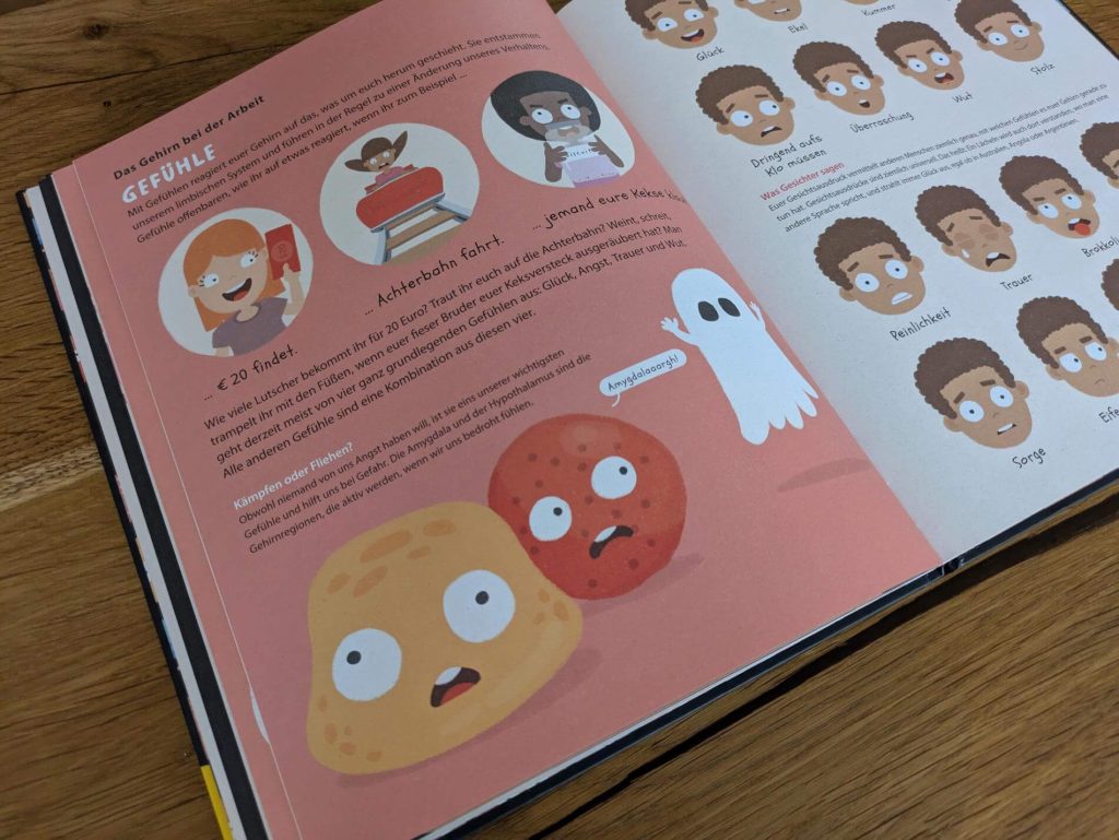 Es sorgt dafür, dass wir sprechen und uns bewegen können. Und obendrauf speichert es noch all die Erinnerungen ab, die wir im Laufe unseres Lebens machen. Unser Gehirn! Aber wie funktioniert das weiche Ding in unserem Schädel eigentlich? Philip Bunting nimmt uns in "Dein geniales Gehirn" mit auf eine spannende Reise durch unsere grauen Zellen, unsere Gefühle und unser Handeln für Kinder ab 6 Jahre. Mit vielen süßen Illustrationen.