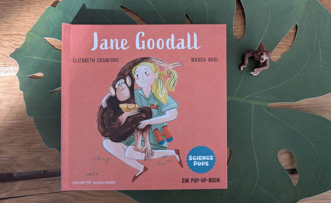 Als Jane Goodall entdeckte, dass auch Schimpansen Werkzeuge nutzen, jagen und liebevolle Eltern sind, veränderte das die Wissenschaft. Aber es gibt noch so viel mehr über die faszinierende Forscherin zu erfahren. Das neue "Science Pops: Jane Goodall" von Elisabeth Cranford und Magda Brol lässt und mit vielen Pop-up-Elementen und affenstarken Illustrationen in das Leben der Entdeckerin und Klimaaktivistin, aber auch in die Welt der Menschenaffen eintauchen. Eine richtig coole Pop-up-Biografien für junge Wissbegierige ab 5 Jahren!