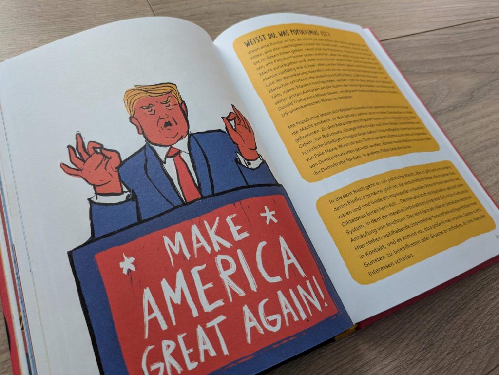 Warum wird jemand zum Diktator? Was sind die Spielarten einer Diktatur? Wie funktioniert eine Demokratie? Und kann eine Gesellschaft auch ohne Anführer:innen auskommen? "Wer hat hier das Sagen?" von Caroline Stevan nimmt uns mit auf eine Reise durch die Politik und die Geschichte der Menschen. Dabei werden nicht nur Führungspersonen und Monarch:innen wie Ludwig XIV., Josef Stalin, Elizabeth II. oder Kim Jong-Un vorgestellt, sondern auch spannenden Fragen rund um Populismus, Personenkulte und Demokratie auf den Grund gegangen. Ein Kindersachbuch, das zeigt, wie wichtig Demokratie ist und worum es heutigen Diktatoren wirklich geht.