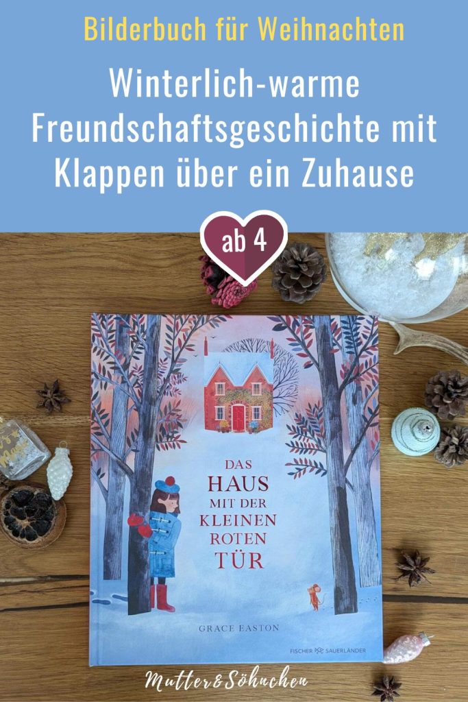 Oliva lebt in dem Haus hinter der roten Tür. Maus lebt im Baum im Garten gleich hinter Olivias Haus. Beide fühlen sich einsam. Als sie eines Tages zusammen im Schnee spielen und es nicht aufhört zu schneien, bricht der Baum der kleinen Maus inzwei - und die kleine Maus braucht ein neues Zuhause. Aber Stiefel, Teekanne und Blumentopf fühlen sich nicht wirklich nach einem Heim an. Doch was macht ein Zuhause eigentlich aus? "Das Haus mit der kleinen roten Tür" von Grace Easton ist eine winterlich-warme Freundschaftsgeschichte mit vielen Klappen, hinter denen sich nostalgische Miniaturwelten eröffnen.