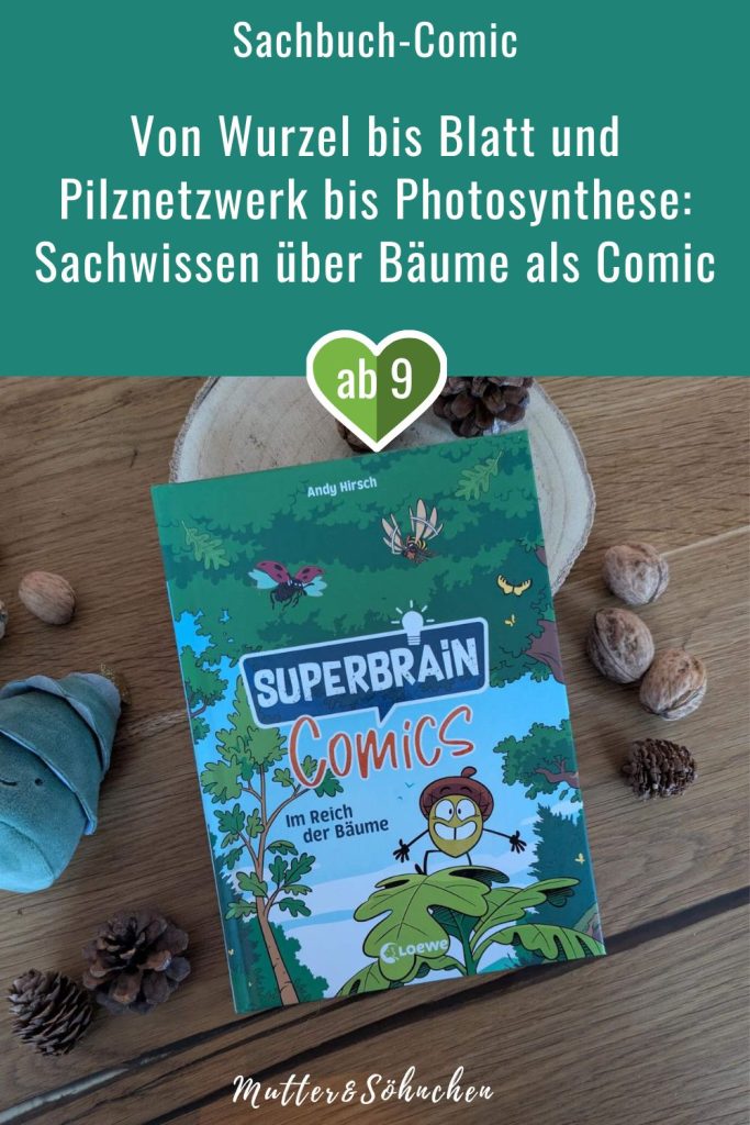 Die kleine Eichel will auf keinen Fall Wurzeln schlagen und ein Baum werden. An einer Stelle stehen und nichts tun - das wäre doch viel zu langweilig! Bis Frosch, Käfer, Specht, Eichhorn und andere Waldbewohner kommen und ihr erzählen, wie spannend das Leben als Baum wirklich ist. Wusstet ihr, dass Bäume lernen und auf ihre Umgebung reagieren können? Oder dass sie mit anderen Bäumen kommunizieren und sich gegenseitig Nahrung schicken? Andy Hirschs erzählendes Sach-Comic „Im Reich der Bäume“ aus der Reihe „Superbrain Comics“ nimmt Kinder ab 9 Jahren mit auf eine spannende Reise vom Wurzelwachstum und Pilznetzwerk bis hin zum Zellaufbau und der Photosynthese. 