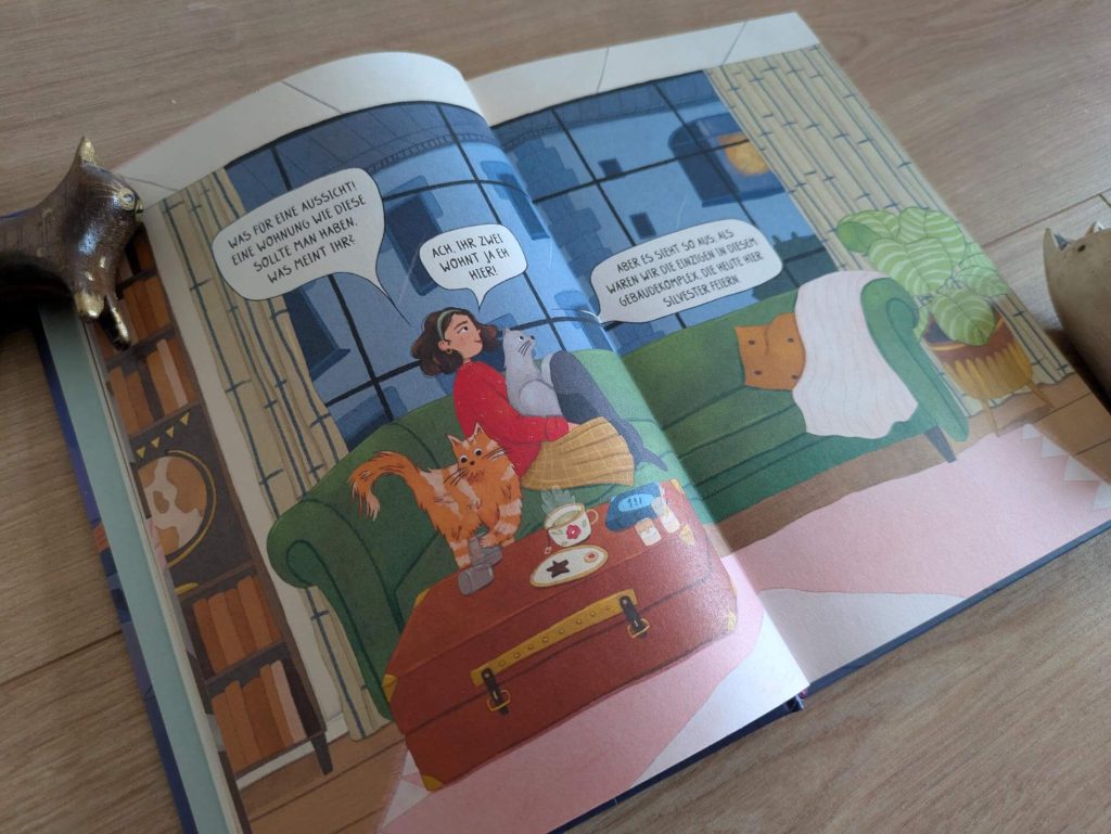 Wie romantisch kann ein Katzensitter-Job in der Silvesternacht eigentlich sein? Ziemlich! Jedenfalls bei Mia, die ganz unverhofft Gesellschaft von Alfie, dem Neffen der Katzenbesitzerin, bekommt. Erst können die zwei sich nicht ausstehen, doch dann jagt ein Missgeschick das andere und die beiden kommen sich näher. Doch ist Alfie wirklich der, der er vorgibt zu sein? "Cat People - Eine Lovestory" von Lea Melcher ist eine liebevoll gezeichnete Graphic Novel für Teenies ab 14 Jahre voller Knistern und Katzenschnurren, die das Jahr mit kuscheliger Feelgood-Atmosphäre ausklingen lässt.