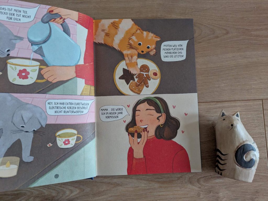 Wie romantisch kann ein Katzensitter-Job in der Silvesternacht eigentlich sein? Ziemlich! Jedenfalls bei Mia, die ganz unverhofft Gesellschaft von Alfie, dem Neffen der Katzenbesitzerin, bekommt. Erst können die zwei sich nicht ausstehen, doch dann jagt ein Missgeschick das andere und die beiden kommen sich näher. Doch ist Alfie wirklich der, der er vorgibt zu sein? "Cat People - Eine Lovestory" von Lea Melcher ist eine liebevoll gezeichnete Graphic Novel für Teenies ab 14 Jahre voller Knistern und Katzenschnurren, die das Jahr mit kuscheliger Feelgood-Atmosphäre ausklingen lässt.