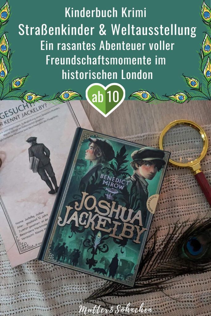 Josh lebt auf den Straßen Londons und schlägt sich als Zeitungsjunge und Helfer des Arztes John Snow durch. Als er eines Tages Zeuge eines gemeinen Verbrechens wird, nimmt er zusammen mit seinen Freunden und der Hündin Hazel die Ermittlungen auf: Wer hat die Pläne und die Flugmaschine des genialen Professors geklaut? Und was haben das indische Mädchen und das Monster mit den vielen Augen damit zu tun? Im Wettlauf gegen die Zeit jagen sie den Dieben hinterher, während Straßengangs ihnen das Leben schwer machen. "Joshua Jackelby" von Benedict Mirow ist ein mitreißender Abenteuerroman voller Mut, Freundschaft und Spannung im London von 1851 – perfekt für Leser:innen ab 10 Jahren.