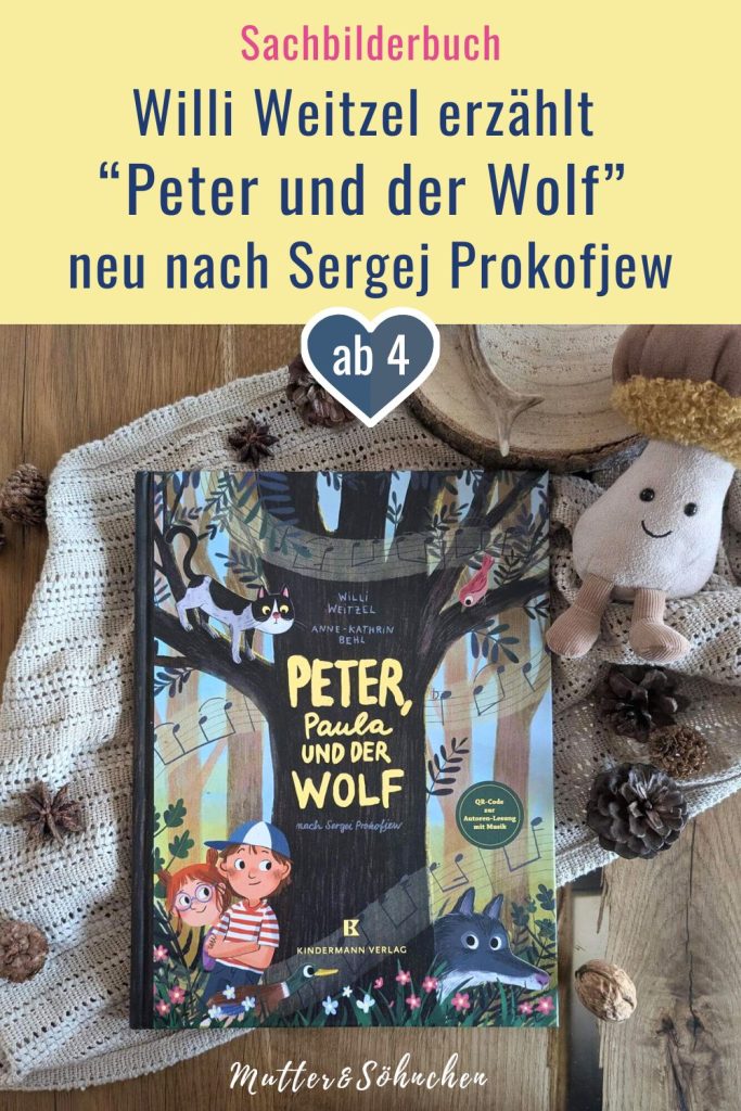 Kein Kind kommt an dem großartigen Musikmärchen von Sergej Prokofjew "Peter und der Wolf" vorbei. Denn mit der Geschichte von Peter, der in seinem Garten einen Wolf austrickst, lernen viele Grundschulkinder schon seit fast 90 Jahren die verschiedenen Instrumente eines Orchesters kennen. Willi Weitzel, bekannt aus der Fernsehserie "Willi wills wissen", erzählt die Geschichte als "Peter, Paula und der Wolf" nun neu und ganz modern. Dabei fängt Anne-Kathrin Behl mit liebevollen und ausdrucksstarken Illustrationen den Witz der Geschichte ein. Ein musikalisches Märchen für Kinder ab 4 Jahren, mit Hörbuch als QR-Code.