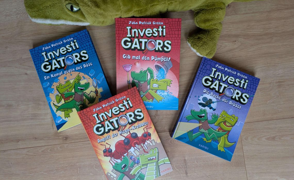 Mango und Keck sind S.U.P.E.R-Agenten, sozusagen "Spezielle Undercover-Profis für Einsätze und Rettungsmissionen", und gemeinsam als "Investigators" hinter den schlimmsten Straftätern her. So wie hinter Daryl, dem ehemaligen Partner von Keck, der als Crackerdil Rache üben will und sich in jedem Band einen fiesen Schachzug einfallen lässt. Doch zum Glück sind Mango und Keck den Ganoven mit viel Wortwitz und Situationskomik immer dicht auf der Spur! "Investigators" von John Patrick Green ist eine wilde Geheimagenten-Abenteuer-Reihe für alle Fans von "Dogman" und "Knallharte Tauben" ab 8 Jahren.