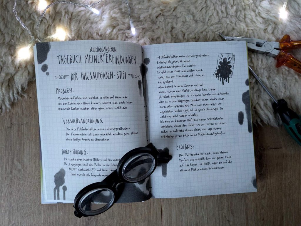 Nelly ist eine Erfinderin voller kreativer Ideen - und darf sie dank ihrer Langweiler-Eltern nicht ausleben. Alles nur wegen ihrem Urururgroßvater Dr. Frankenstein und seinem Monster! Als Nelly eines Tages ein totes Lama wieder zu Leben erweckt und es mit nach Hause bringt, wird das Leben der Familie Frankenstein ganz schön durcheinandergewirbelt. Denn die Lamadame namens Monttserrat quasselt ohne Unterlass, trinkt haufenweise Kokos-Limetten-Cocktails und ist nervtötend tollpatschig. Obendrauf kommen sie gemeinsam einem spukenden Geist auf die Schliche.... "Little Miss Frankenstein - Alpaka oder Lama, Hauptsache Drama!" von Astrid Göpfrich ist der Auftakt einer skurrilen Kinderbuchreihe voller witziger Dialoge und Freundschaft, mit lustigen Tagebuchseiten und Illustrationen von Laura Borio.