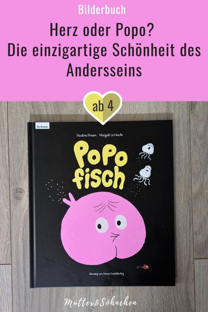 Der Popofisch hat einen Popokopf! Das sagen alle - und finden es lustig, wenn der Popofisch auch noch Pupsgeräusche macht. Doch eigentlich möchte der kleine Fisch lieber ganz normal sein. Bis er den Käsefisch trifft, der noch ein bisschen seltsamer aussieht, und mit ihm jede Menge Spaß hat. "Popofisch" von Pauline Pinson und Magalie Le Huche ist eine kundertbunte und lustige Liebeserklärung an die einzigartige Schönheit des Andersseins und eine Freundschaft, die verbindet.