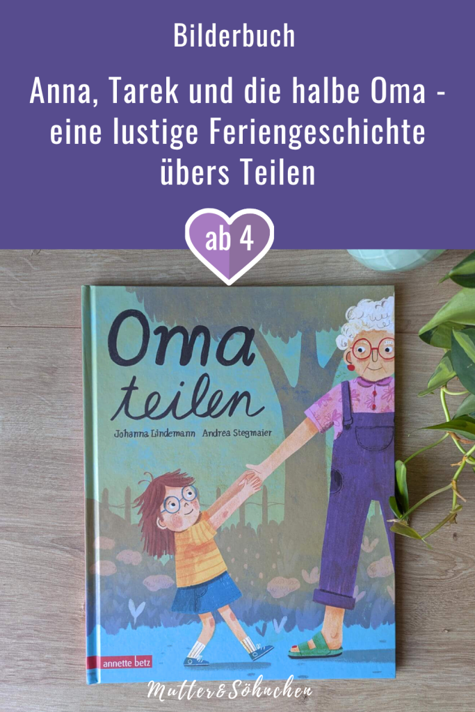 Immer soll Anna alles teilen, dabei ist das das Allerschlimmste, was Erwachsene je erfunden haben. Als sie in den Ferien auch noch Oma mit ihrem Cousin Tarek teilen soll, haben die beiden Kinder eine Idee: Oma muss aufgeteilt werden. Doch wie teilt man eine gerecht Oma auf und wer bekommt welche Hälfte? "Oma teilen" von Johanna Lindemann mit Illustrationen von Andrea Stegmeier ist ein witziges und warmherziges Ferienabenteuer, das zeigt: Teilen tut gar nicht weh, denn Liebe wir mehr, wenn man sie teilt!
