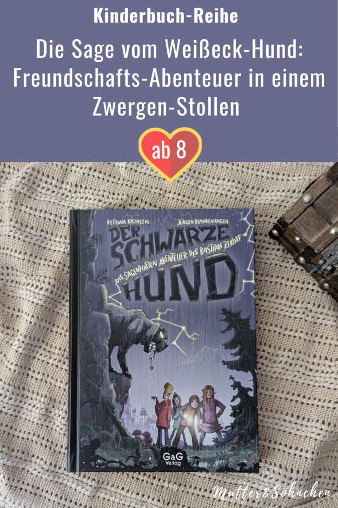 Basti und seine Freunde möchten mit Uropa Urlaub auf einer Berghütte machen. Doch alles kommt anders, als ein Unwetter heraufzieht und sie auf sich allein gestellt sind. In einer Schlucht stoßen sie nicht nur auf einen mysteriösen Hund, sondern auch auf einen Zwerg, der sie um Hilfe bittet. Ob sie es schaffen, den jahrhundertealten Fluch zu brechen, der die Zwerge im inneren eines Berges festhält? "Der schwarze Hund" ist der dritte Band von Bettina Kleinszigs Reihe "Die sagenhaften Abeteuer des Bastian Zekoff", der eine alte Sage mit einer spannenden Abenteuergeschichte neu zum Leben erweckt.