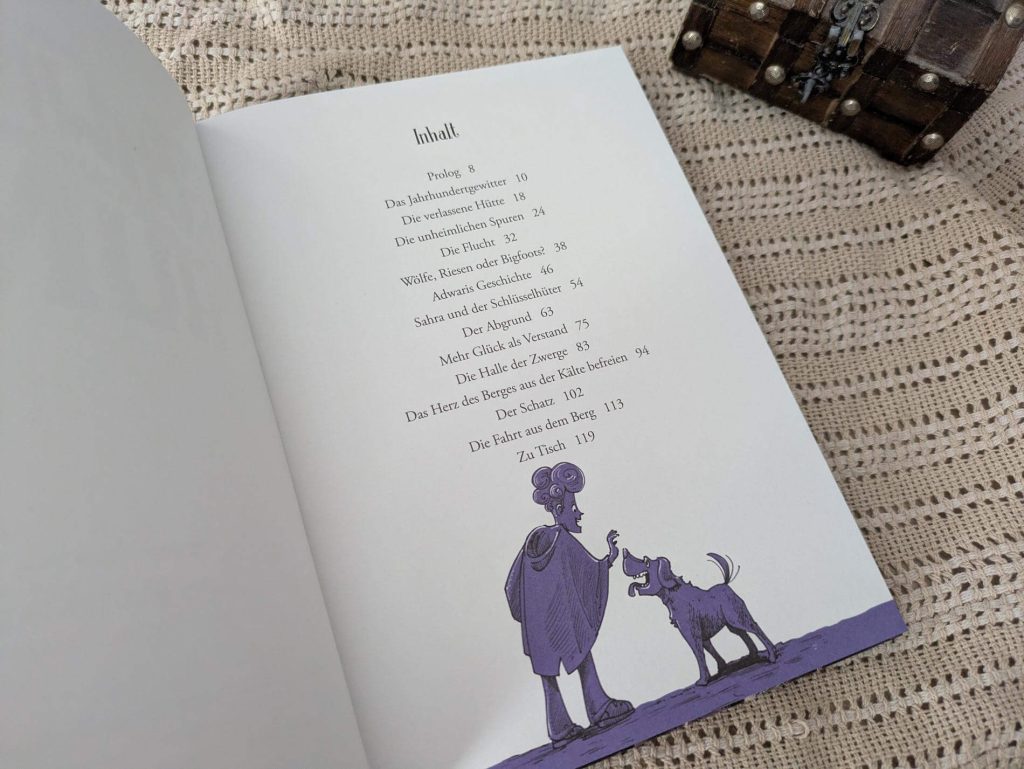 Basti und seine Freunde möchten mit Uropa Urlaub auf einer Berghütte machen. Doch alles kommt anders, als ein Unwetter heraufzieht und sie auf sich allein gestellt sind. In einer Schlucht stoßen sie nicht nur auf einen mysteriösen Hund, sondern auch auf einen Zwerg, der sie um Hilfe bittet. Ob sie es schaffen, den jahrhundertealten Fluch zu brechen, der die Zwerge im inneren eines Berges festhält? "Der schwarze Hund" ist der dritte Band von Bettina Kleinszigs Reihe "Die sagenhaften Abeteuer des Bastian Zekoff", der eine alte Sage mit einer spannenden Abenteuergeschichte neu zum Leben erweckt.