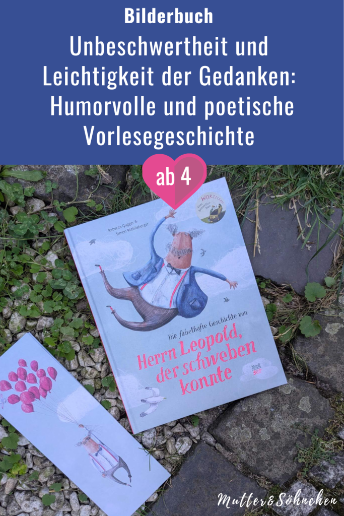 Bis unter die Decke und hoch hinaus in die Wolken: Schon als kleines Kind schwebte Herr Leopold mit einer Leichtigkeit durchs Leben, die andere Menschen zum Rätseln brachte. Manche machten sich sogar Sorgen, dass er vor lauter Unbeschwertheit davonfliegen könnte. Damit er endlich bodenständig blieb, gaben ihm die Leute allerhand Zeug, das ihn beschwerte. Und obwohl er wusste, dass er etwas sehr kostbares verloren hatte, trug er die Sachen, die ihn am Boden hielten, jahrelang mit sich herum. Bis er als aler Mann endlich wieder seine Unbeschwertheit findet. "Die fabelhafte Geschichte von Herrn Leopold, der schweben konnte" von Rebecca Gugger und Simon Röthlisberger ist eine wünderschön illustrierte und humorvoll erzählte Bilderbuchgeschichte über die Leichtigkeit der Gedanken. Für alle ab 4 Jahren.