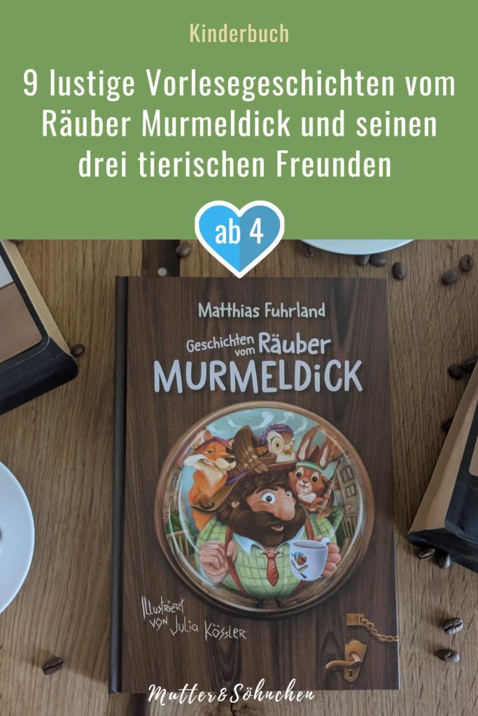 Räuber Murmeldick möchte unbedingt eine echte Räuberbande gründen und stellt direkt ein Schild im Wald auf: „RÄUBER GESUUCHT!” Zum Glück direkt drei Raubtiere mitmachen: Eule und Meisterjägerin Huhulda, das allesknackende Eichhörnchen Knicknacki und der gefürchtete Einbrecher-Fuchs Kowalski. Und dann geht es auch schon los mit dem ersten Abenteuer, denn immerhin müssen sich die vier noch eine Räuberhöhle stehlen - nebst See, Straße und etwas Mondlicht! Matthias Fuhrland erzählt in „Geschichten vom Räuber Murmeldick” neun lustige und spannende Räuber-Abenteuer, in denen die vier Freunde die unmöglichsten Dinge stehlen. Und dabei sind ihnen der Wachtmeister, der Jäger und der Bürgermeister der "Klainen Stadt" immer dicht auf den Fersen. Eine Vorlesegeschichte mit jeder Menge kindlichem Humor, tollen Charakteren und QR-Codes zum Mitsingen des Murmeldick-Songs.