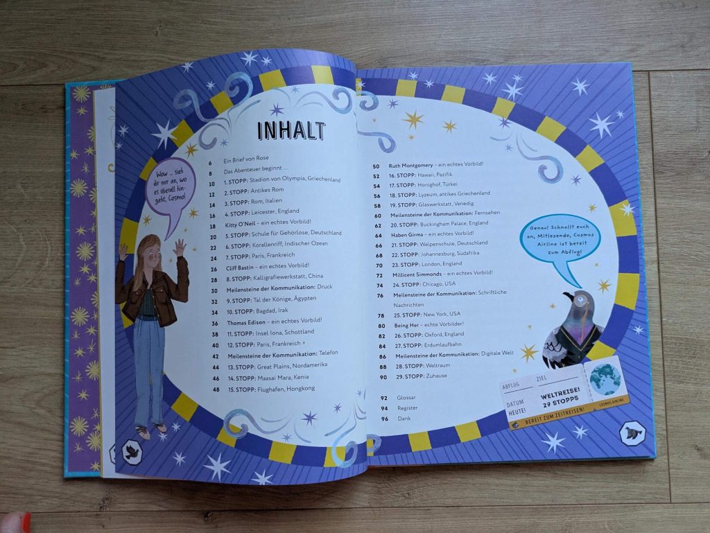 Wie lernen blinde Menschen lesen? Wie funktioniert Gebärdensprachen? Warum erzählt der havaiianische Hula Tanz Geschichten? Und welche Menschen und Erfindungen haben die Welt der Kommunikation bis heute geprägt? In "Viel mehr als Worte" reisen wir mit der gehörlosen Schauspielerin Rose Ayling.Ellis und ihren Freunden, Gebärdendolmetscher Tim, Kater Halo und Tauben-Pilot Cosmo, durch Raum und Zeit. Auf den verschiedenen Stopps lernen wir die verschiedensten Kommunikationsmittel und -wege von Rauchzeichen bis Geheimcodes sowie wichtige Persönlichkeiten und Meilensteine kennen. Denn Kommunikation ist mehr als nur Sprache! Eine inklusive Geschichts-Reise für Kinder ab 7 Jahren.